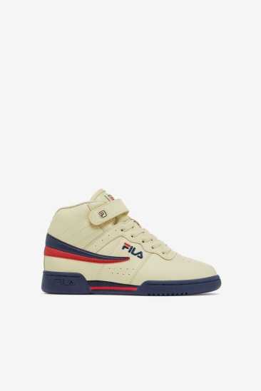 Fila Enfants F-13 275 Cream / Navy / Rouge Fila France YBI-907435